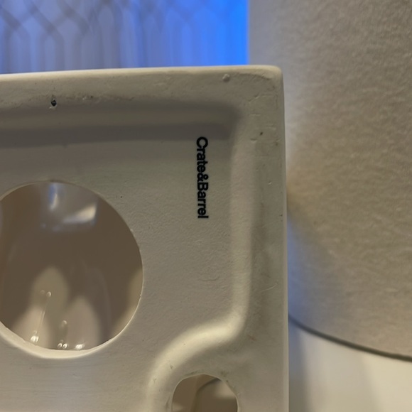 Pair of White Christmas Buildings: 1 Crate & Barrel 2022 Church, 1 Target House - Picture 5 of 5